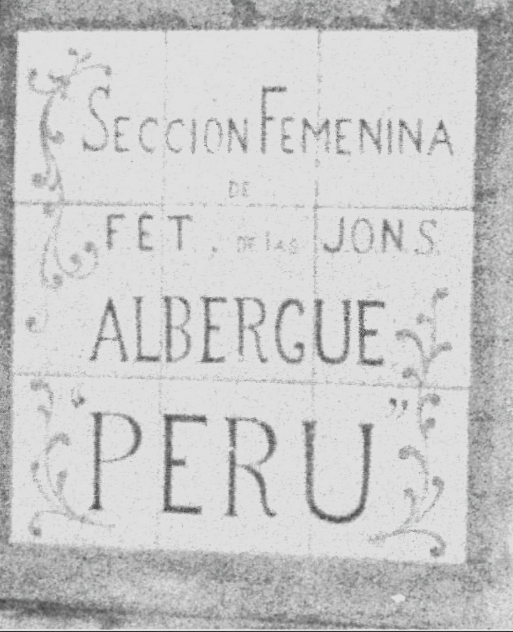 Document històric de l'Alberg Perú a Ontinyent